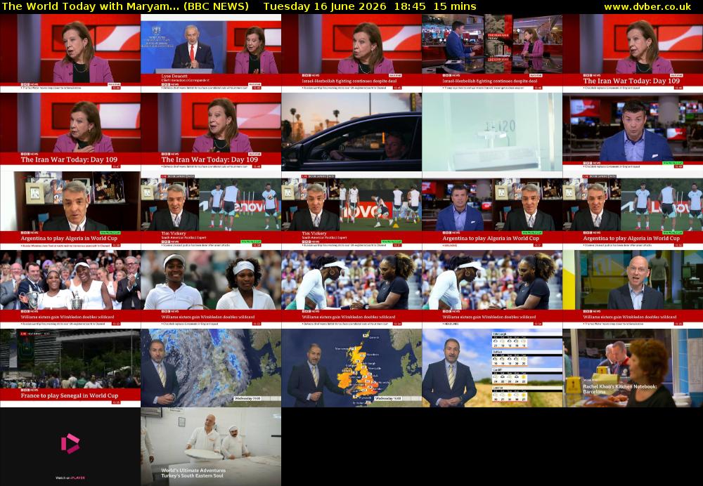 The World Today with Maryam... (BBC NEWS) Tuesday 16 June 2026 18:45 - 19:00