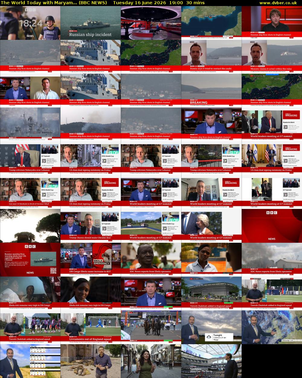 The World Today with Maryam... (BBC NEWS) Tuesday 16 June 2026 19:00 - 19:30