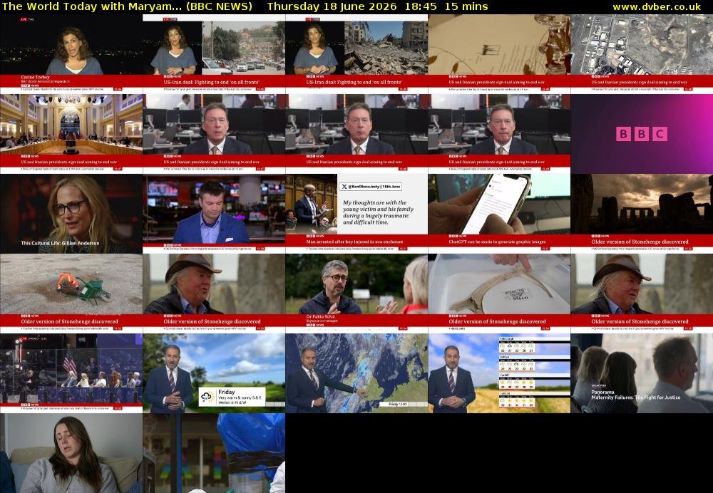 The World Today with Maryam... (BBC NEWS) Thursday 18 June 2026 18:45 - 19:00