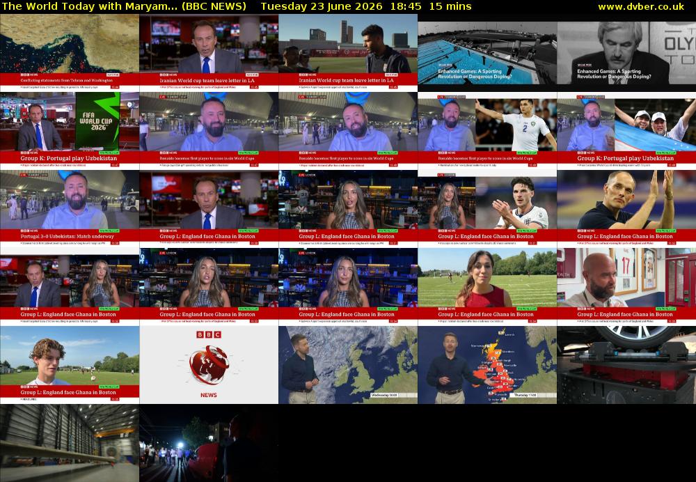 The World Today with Maryam... (BBC NEWS) Tuesday 23 June 2026 18:45 - 19:00
