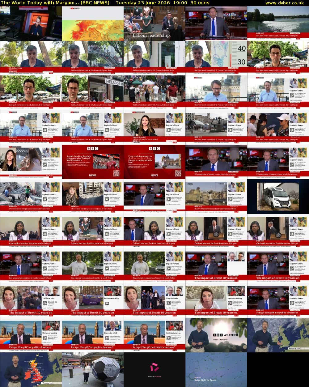 The World Today with Maryam... (BBC NEWS) Tuesday 23 June 2026 19:00 - 19:30