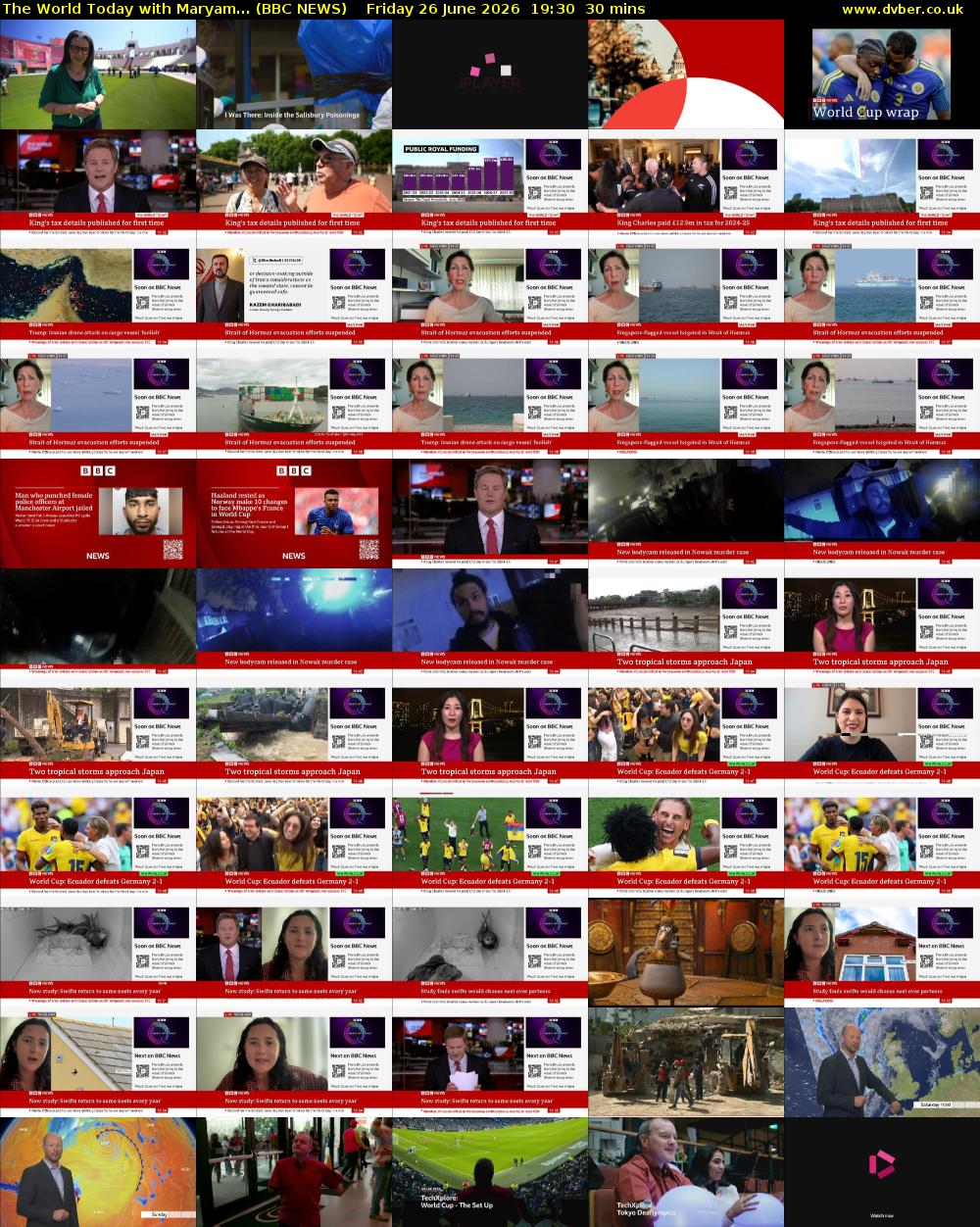 The World Today with Maryam... (BBC NEWS) Friday 26 June 2026 19:30 - 20:00