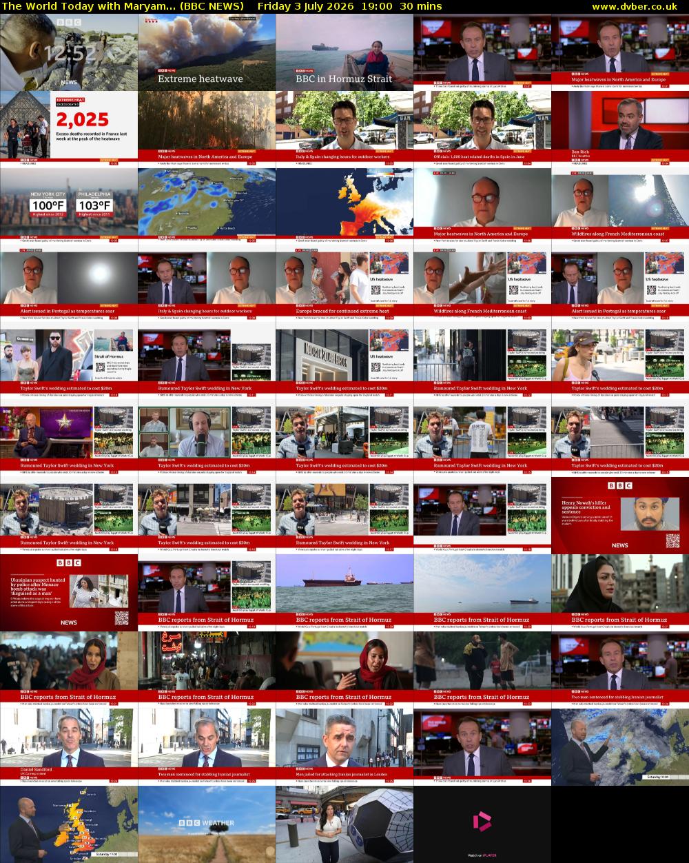 The World Today with Maryam... (BBC NEWS) Friday 3 July 2026 19:00 - 19:30