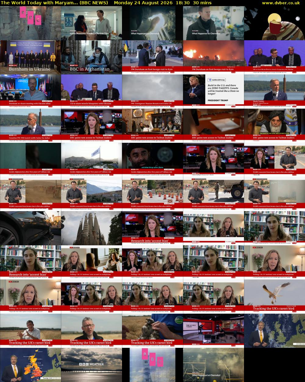 The World Today with Maryam... (BBC NEWS) Monday 24 August 2026 18:30 - 19:00