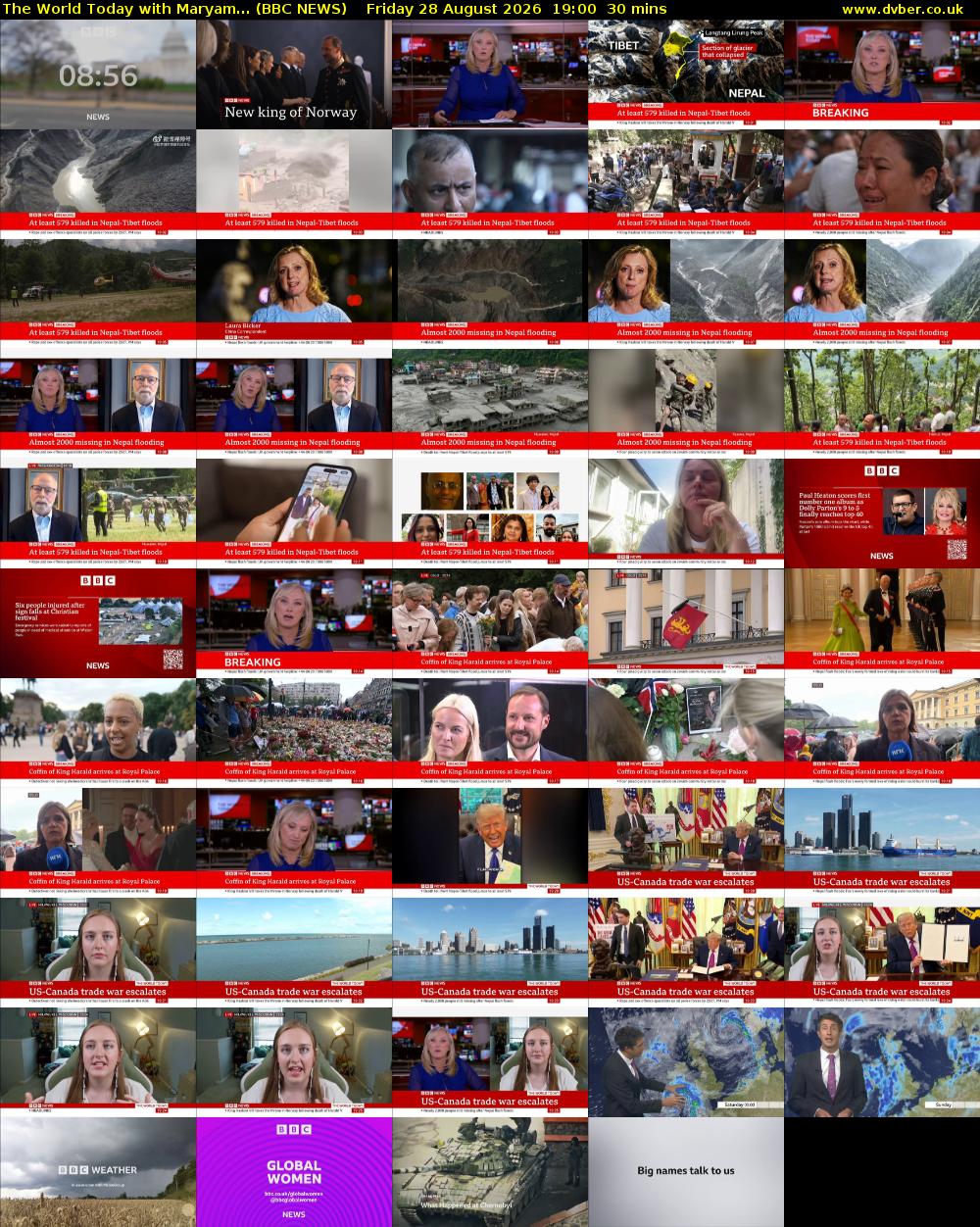 The World Today with Maryam... (BBC NEWS) Friday 28 August 2026 19:00 - 19:30