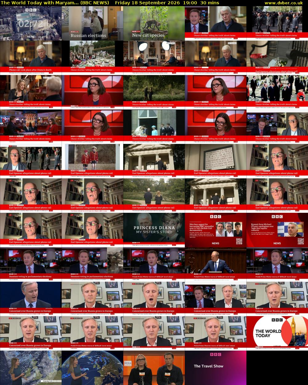 The World Today with Maryam... (BBC NEWS) Friday 18 September 2026 19:00 - 19:30