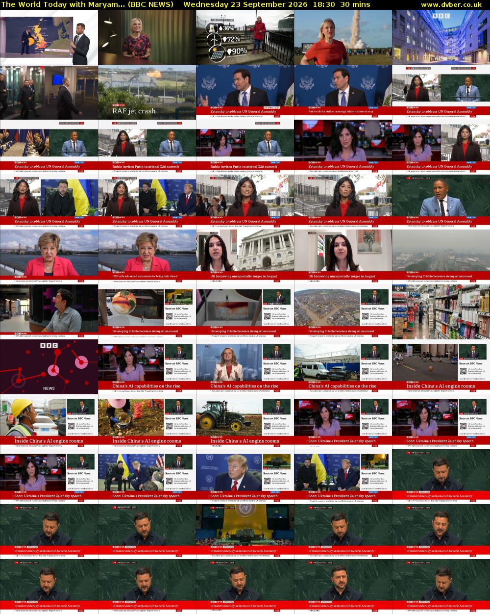 The World Today with Maryam... (BBC NEWS) Wednesday 23 September 2026 18:30 - 19:00