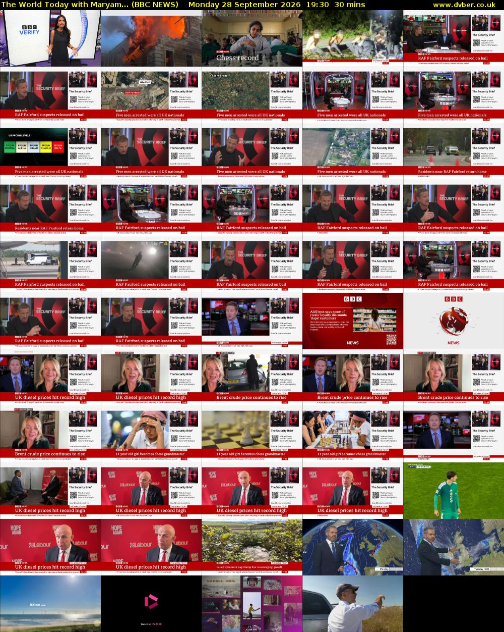 The World Today with Maryam... (BBC NEWS) Monday 28 September 2026 19:30 - 20:00