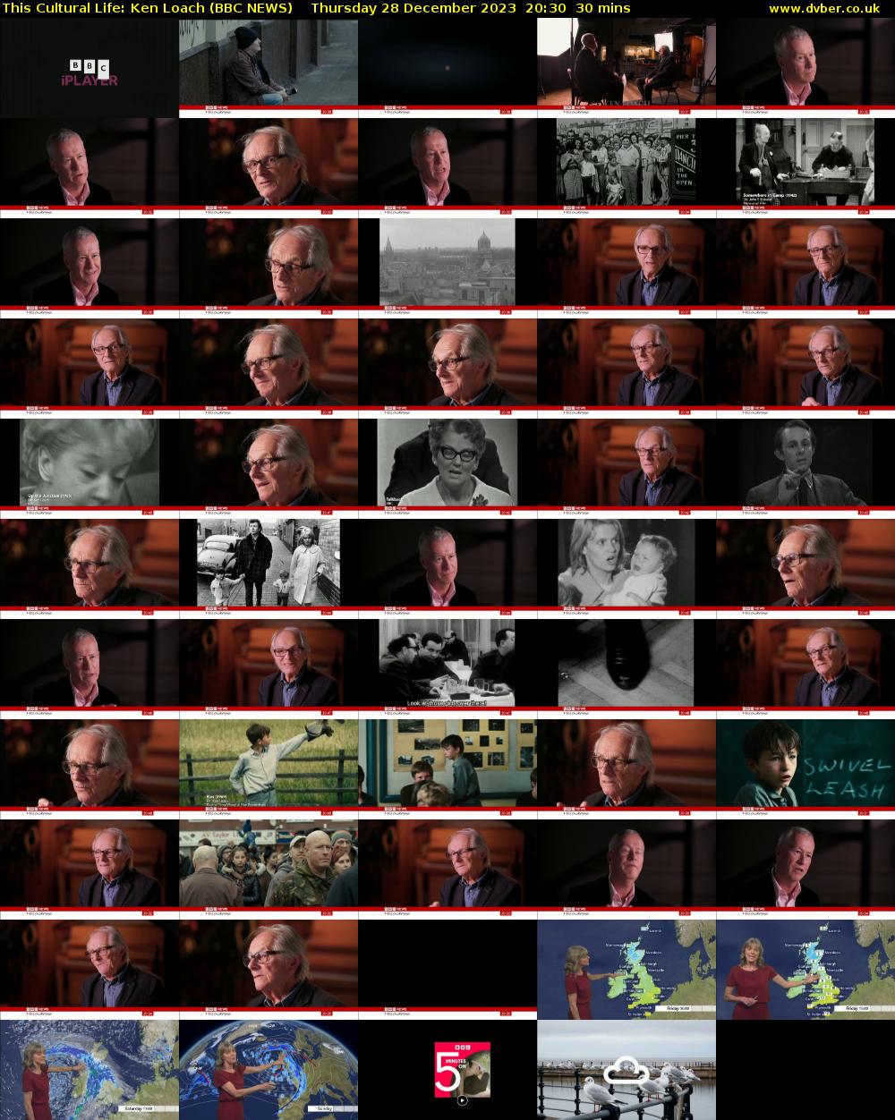 This Cultural Life: Ken Loach (BBC NEWS) Thursday 28 December 2023 20:30 - 21:00