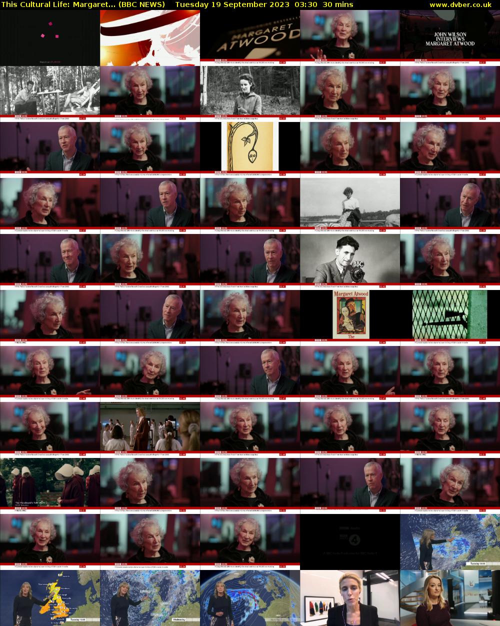 This Cultural Life: Margaret... (BBC NEWS) Tuesday 19 September 2023 03:30 - 04:00
