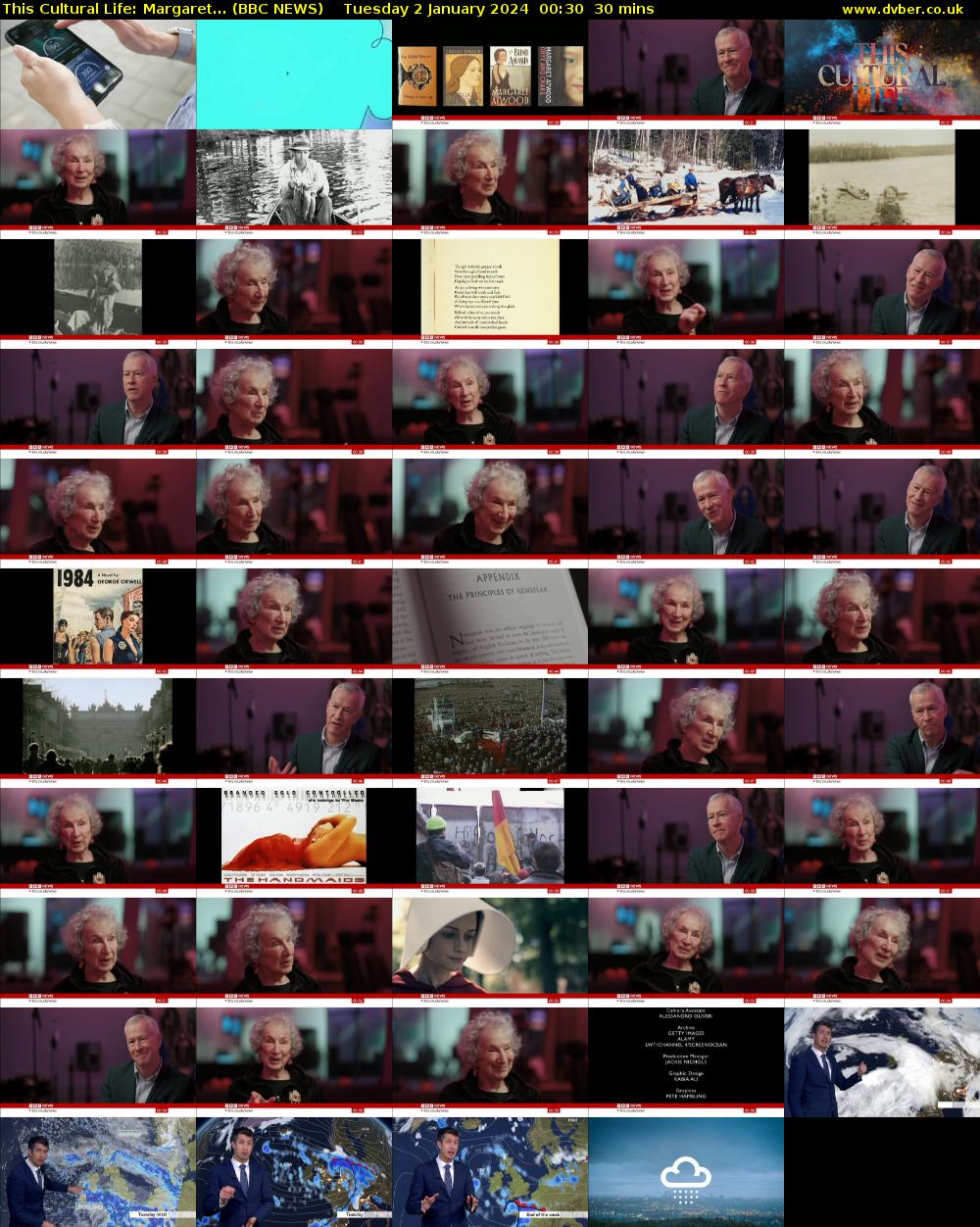 This Cultural Life: Margaret... (BBC NEWS) Tuesday 2 January 2024 00:30 - 01:00