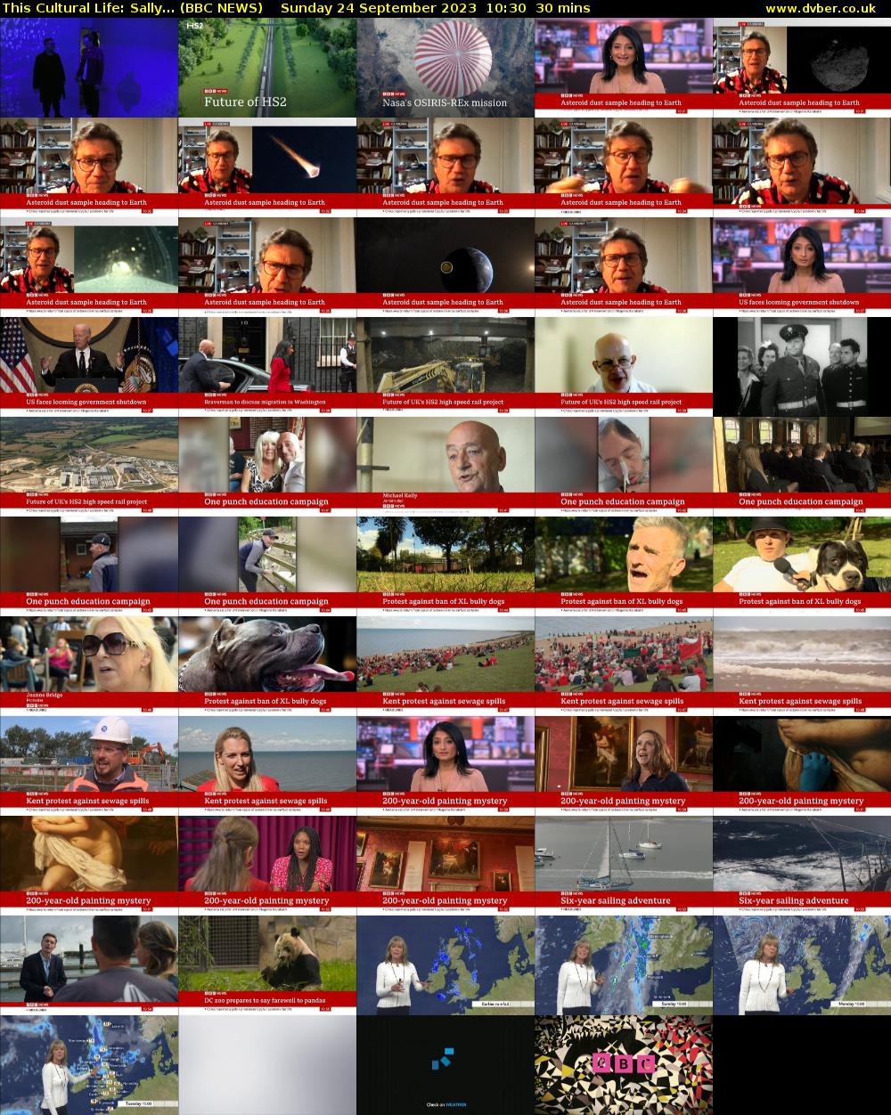 This Cultural Life: Sally... (BBC NEWS) Sunday 24 September 2023 10:30 - 11:00