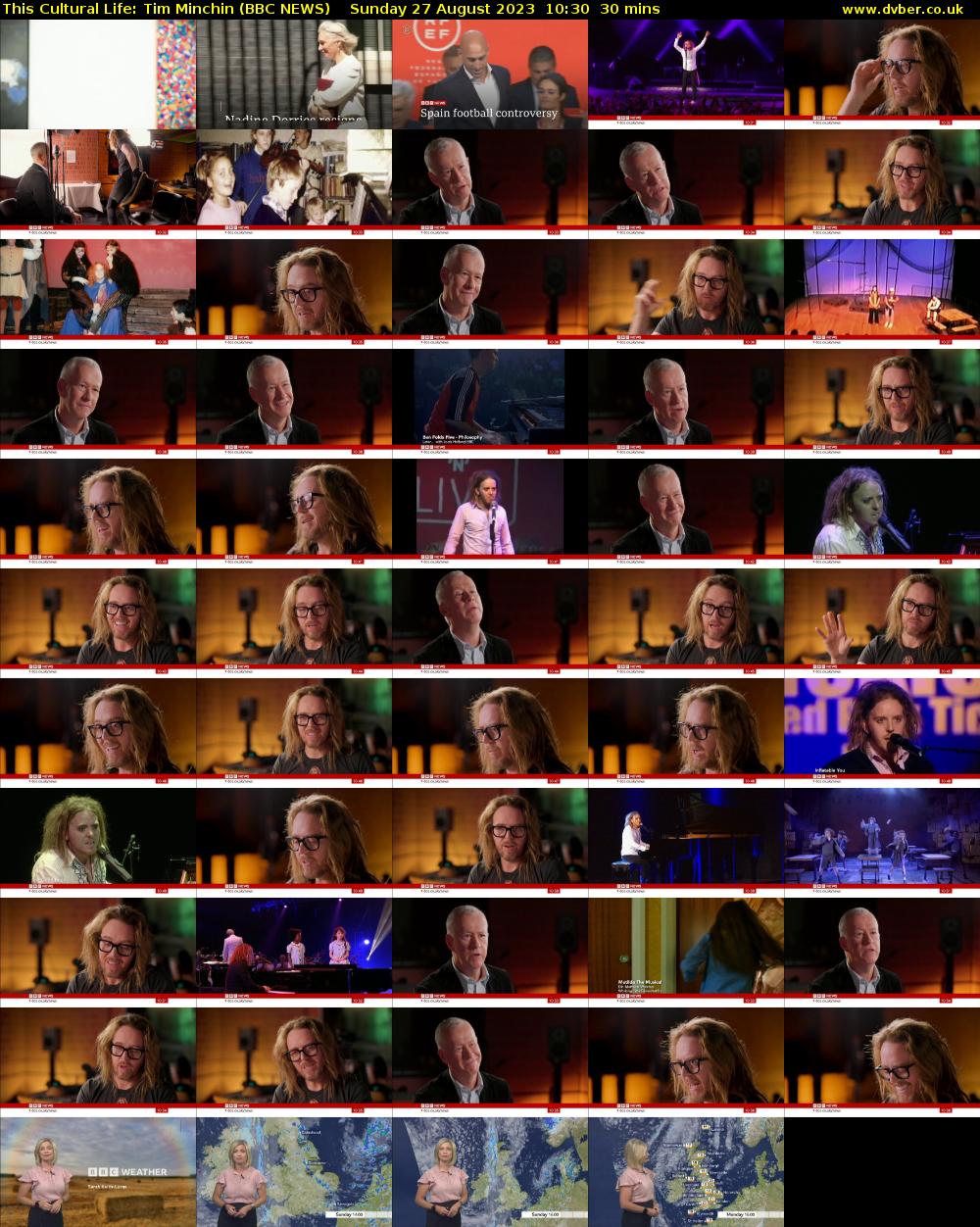 This Cultural Life: Tim Minchin (BBC NEWS) Sunday 27 August 2023 10:30 - 11:00