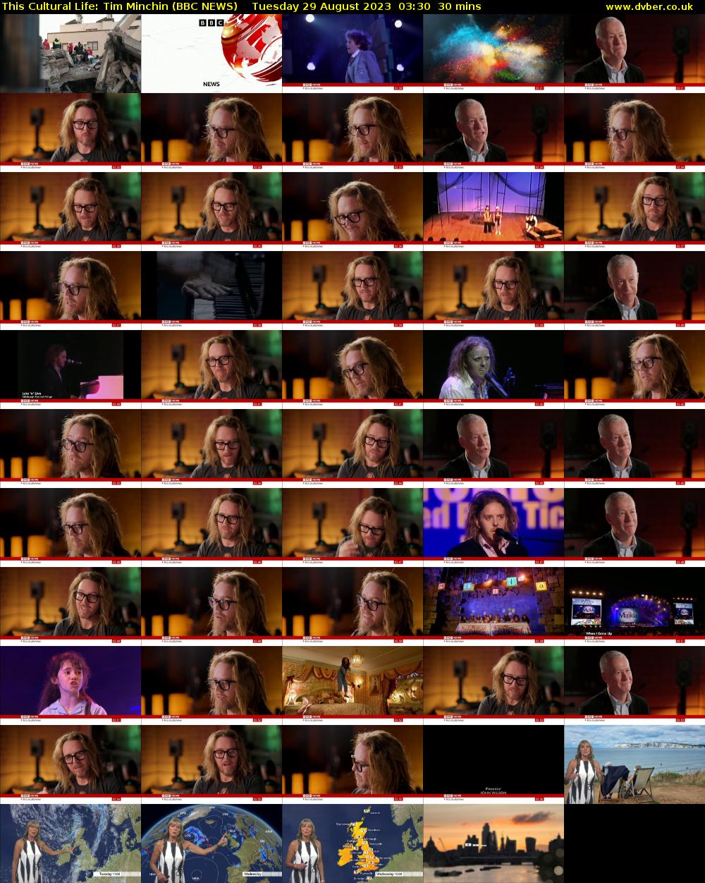 This Cultural Life: Tim Minchin (BBC NEWS) Tuesday 29 August 2023 03:30 - 04:00