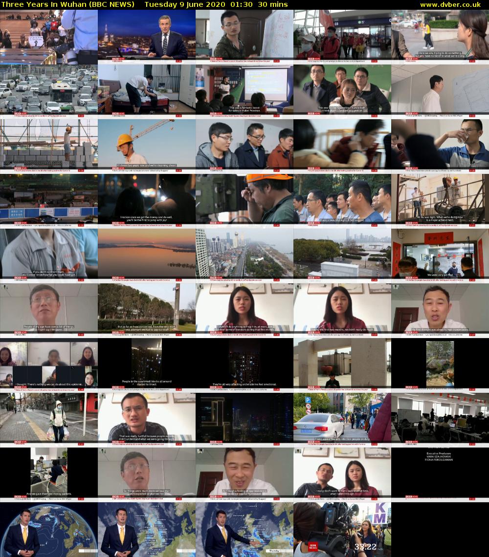 Three Years in Wuhan (BBC NEWS) Tuesday 9 June 2020 01:30 - 02:00