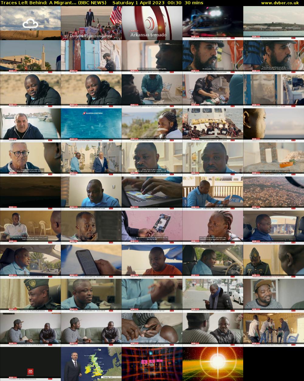 Traces Left Behind: A Migrant... (BBC NEWS) Saturday 1 April 2023 00:30 - 01:00