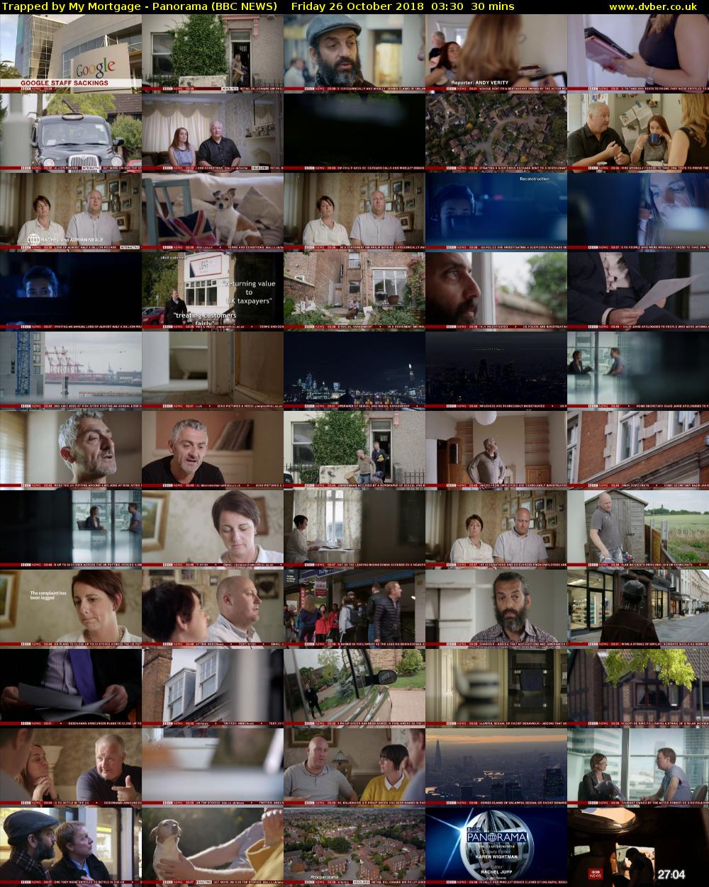 Trapped by My Mortgage - Panorama (BBC NEWS) Friday 26 October 2018 03:30 - 04:00