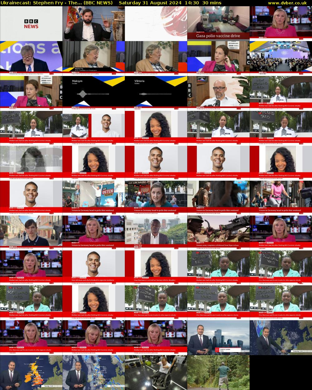 Ukrainecast: Stephen Fry - The... (BBC NEWS) Saturday 31 August 2024 14:30 - 15:00