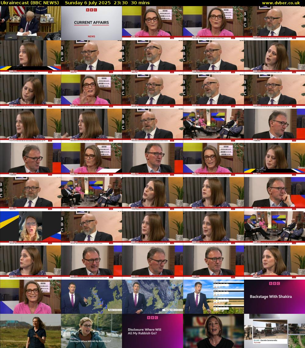 Ukrainecast (BBC NEWS) Sunday 6 July 2025 23:30 - 00:00