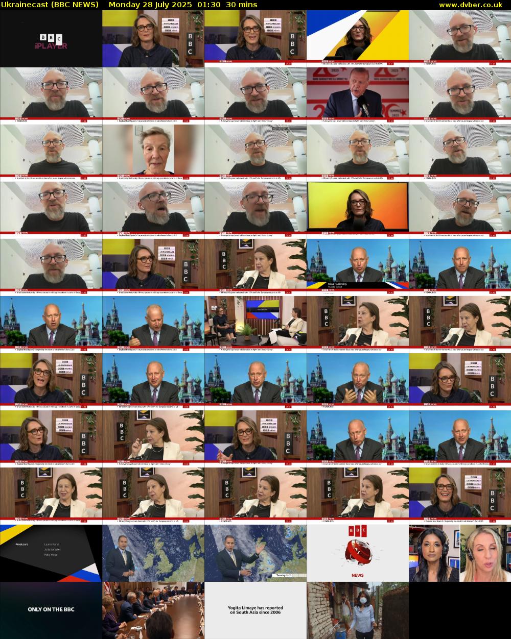 Ukrainecast (BBC NEWS) Monday 28 July 2025 01:30 - 02:00