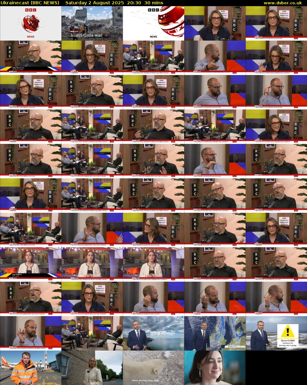 Ukrainecast (BBC NEWS) Saturday 2 August 2025 20:30 - 21:00