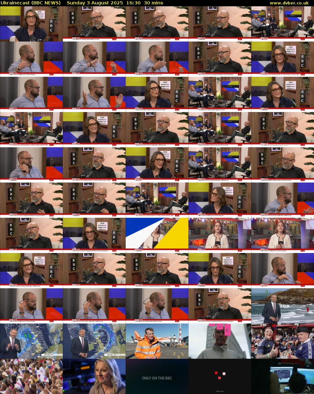 Ukrainecast (BBC NEWS) Sunday 3 August 2025 16:30 - 17:00