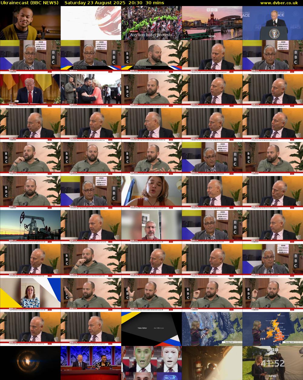 Ukrainecast (BBC NEWS) Saturday 23 August 2025 20:30 - 21:00
