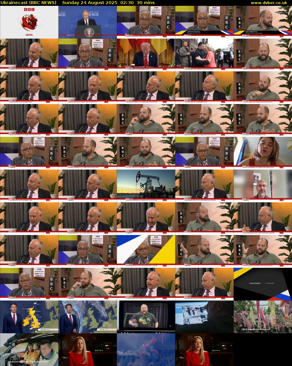 Ukrainecast (BBC NEWS) Sunday 24 August 2025 02:30 - 03:00