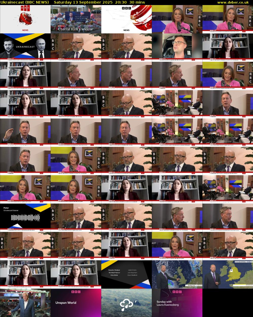 Ukrainecast (BBC NEWS) Saturday 13 September 2025 20:30 - 21:00