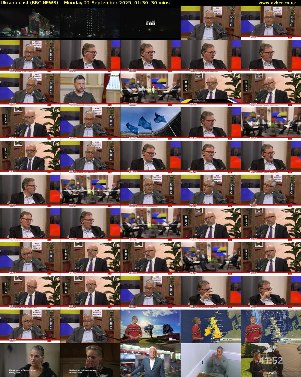 Ukrainecast (BBC NEWS) Monday 22 September 2025 01:30 - 02:00