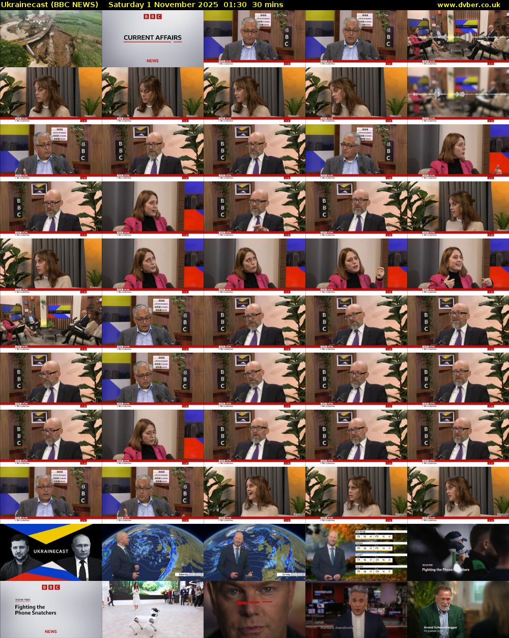 Ukrainecast (BBC NEWS) Saturday 1 November 2025 01:30 - 02:00
