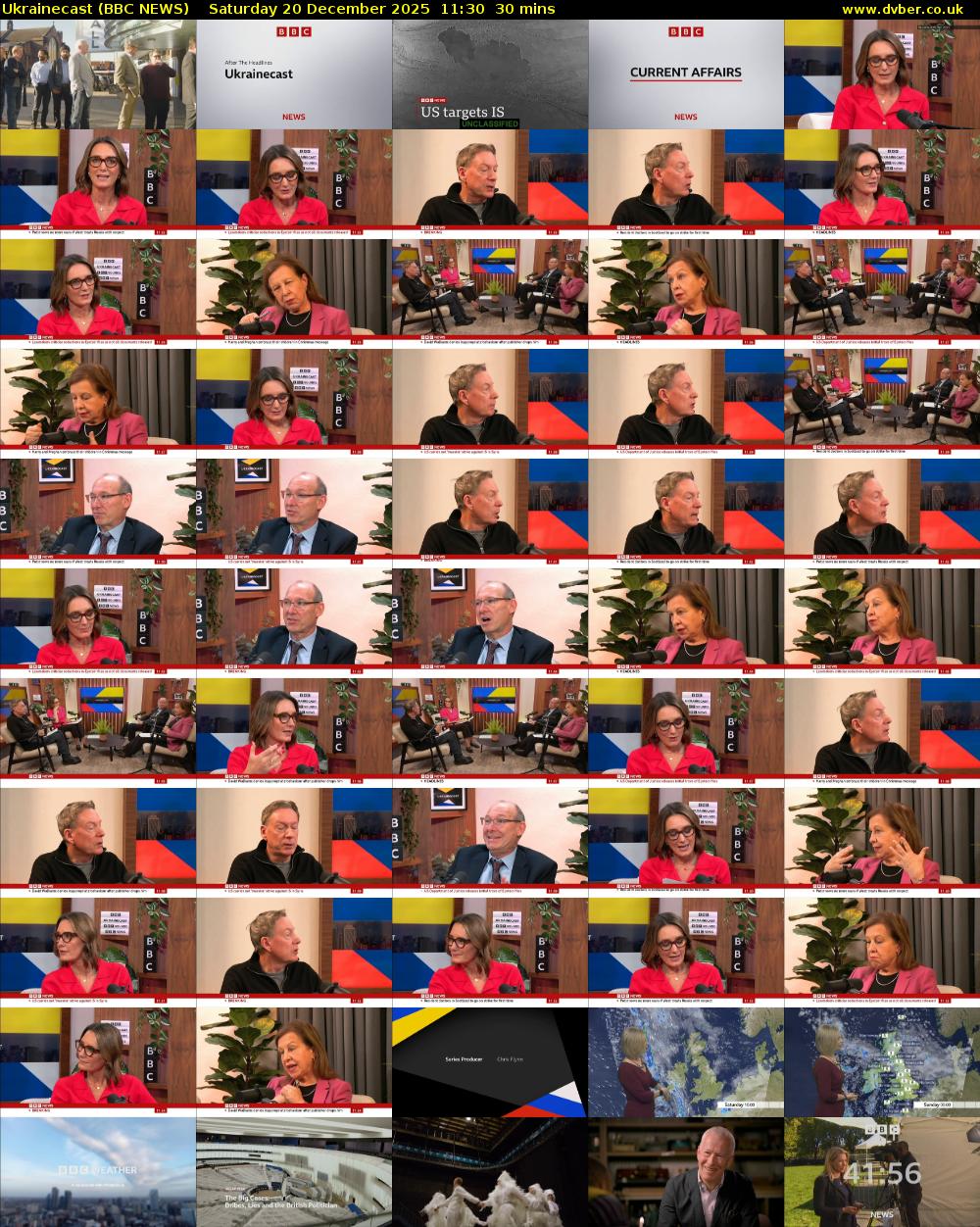 Ukrainecast (BBC NEWS) Saturday 20 December 2025 11:30 - 12:00
