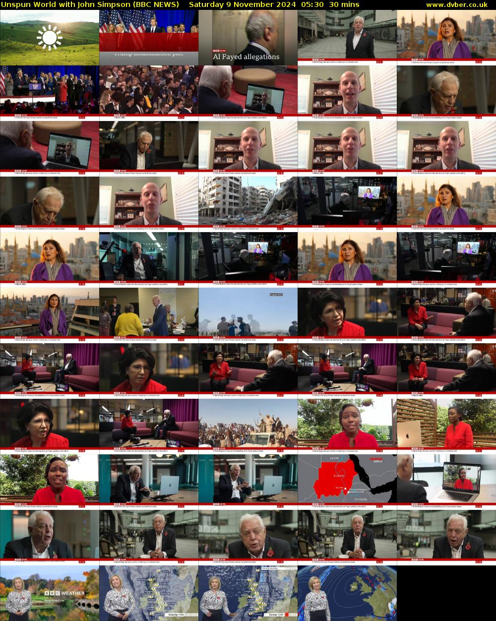 Unspun World with John Simpson (BBC NEWS) Saturday 9 November 2024 05:30 - 06:00