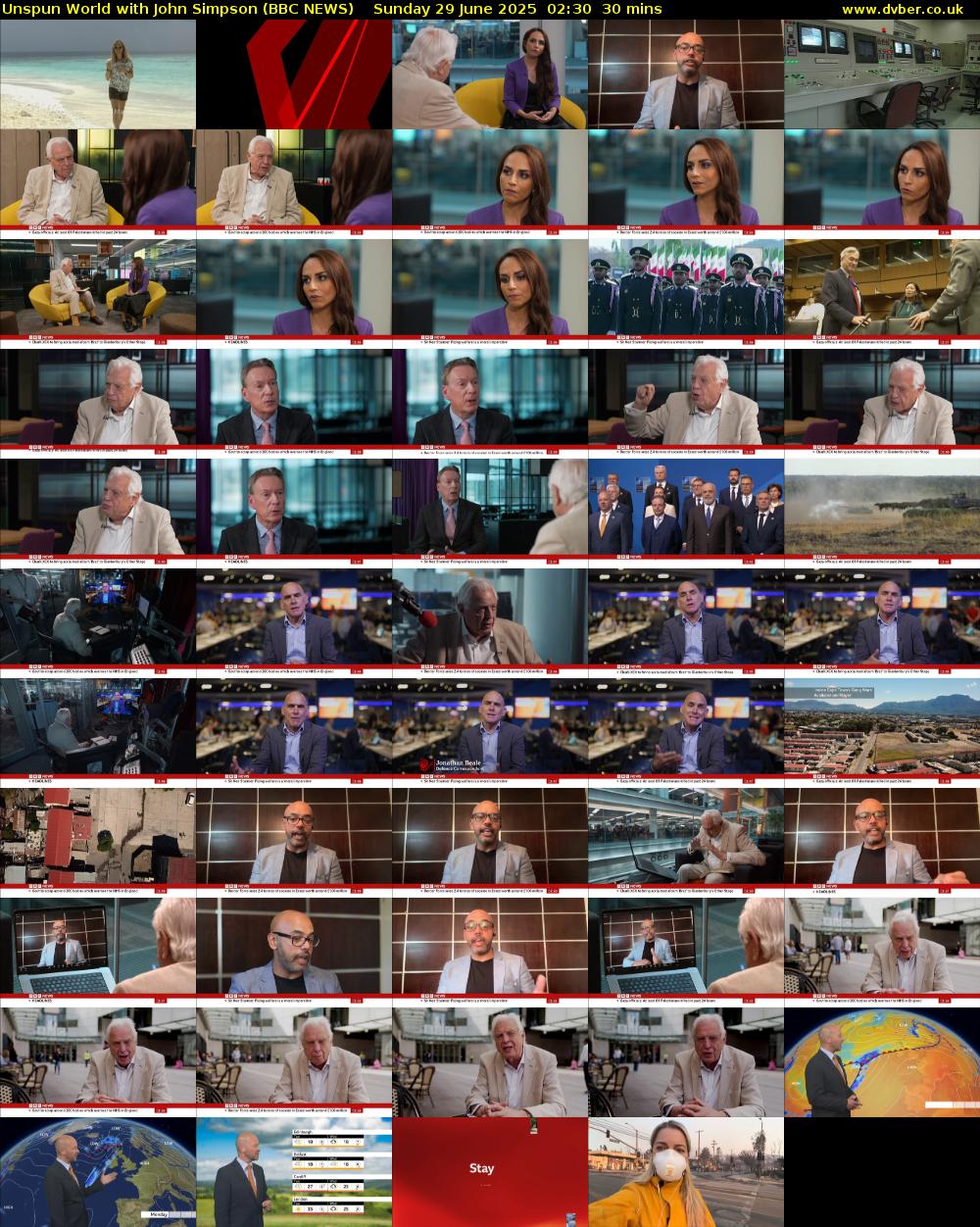 Unspun World with John Simpson (BBC NEWS) Sunday 29 June 2025 02:30 - 03:00