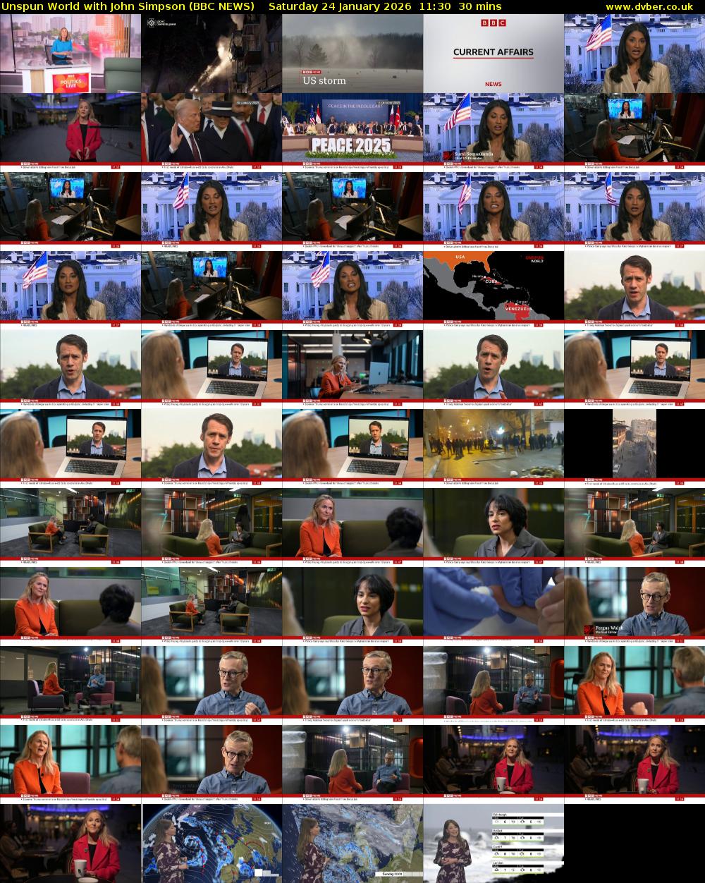 Unspun World with John Simpson (BBC NEWS) Saturday 24 January 2026 11:30 - 12:00