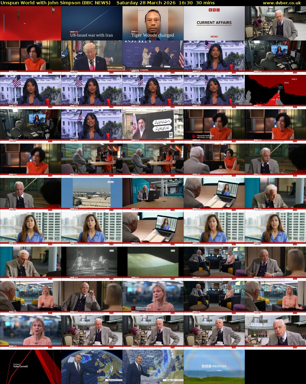 Unspun World with John Simpson (BBC NEWS) Saturday 28 March 2026 16:30 - 17:00