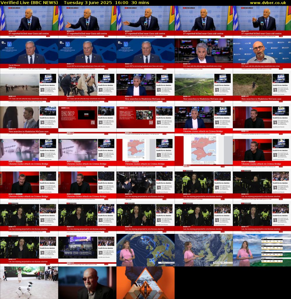 Verified Live (BBC NEWS) Tuesday 3 June 2025 16:00 - 16:30