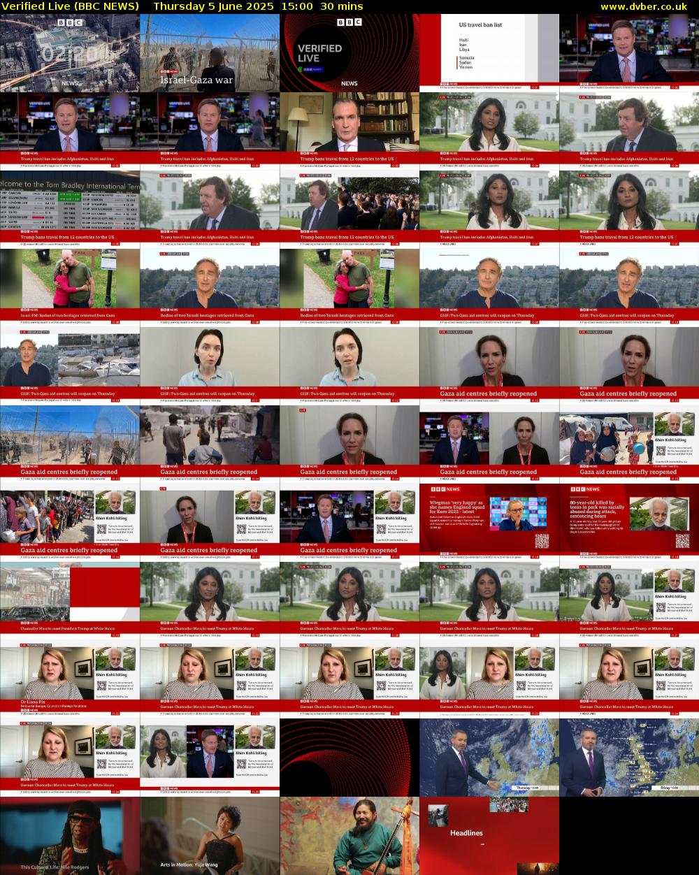 Verified Live (BBC NEWS) Thursday 5 June 2025 15:00 - 15:30