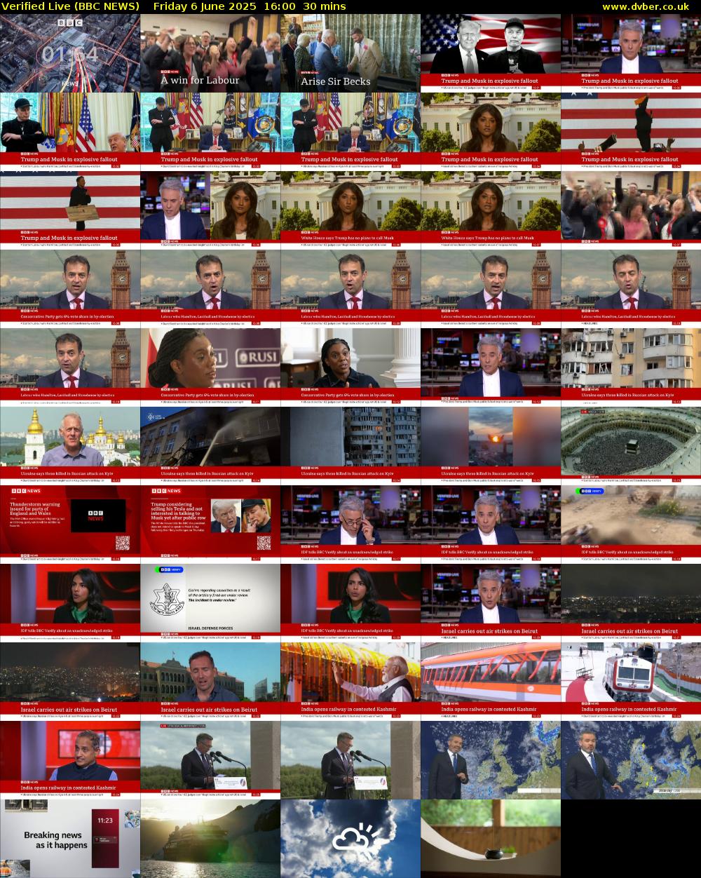 Verified Live (BBC NEWS) Friday 6 June 2025 16:00 - 16:30