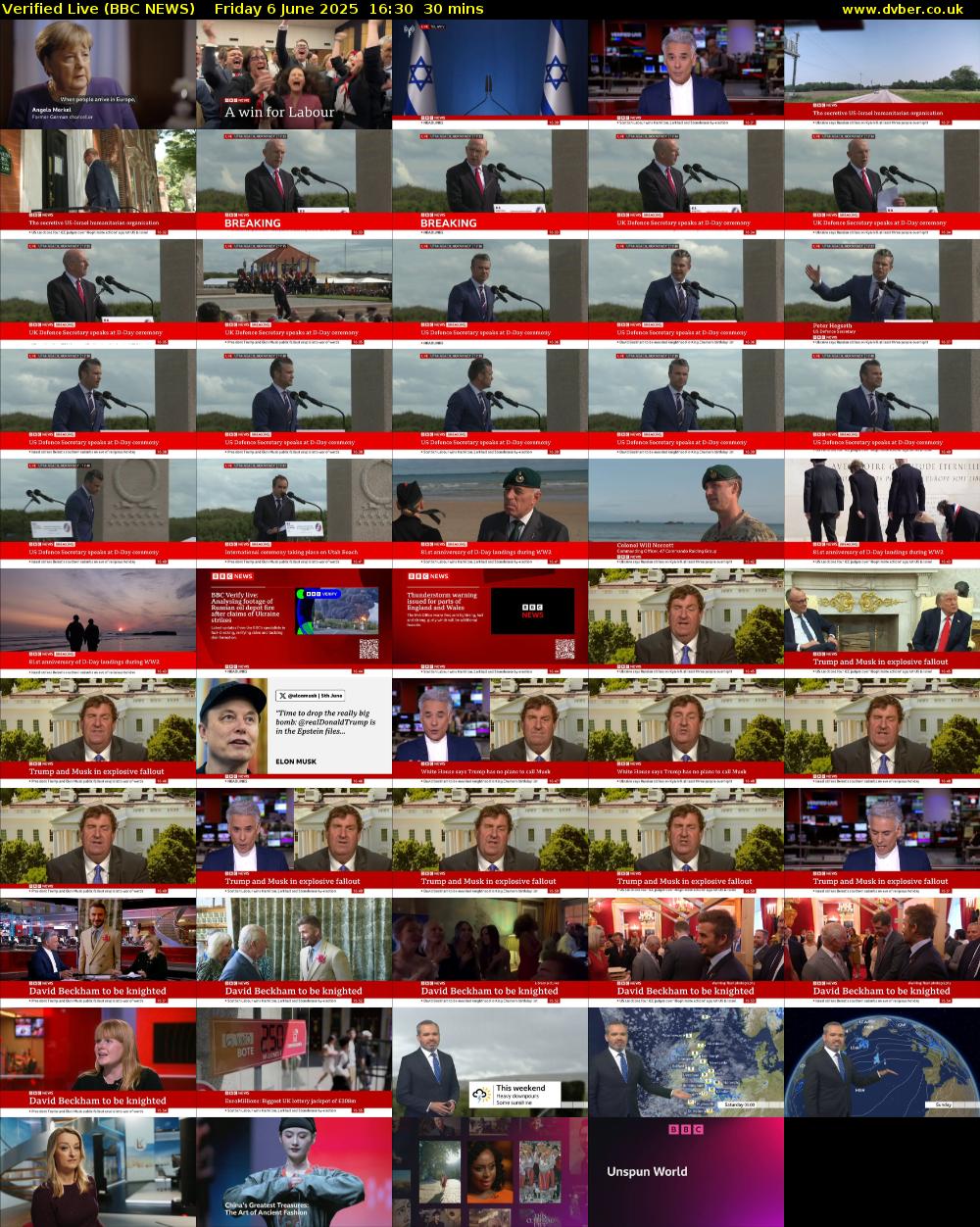 Verified Live (BBC NEWS) Friday 6 June 2025 16:30 - 17:00