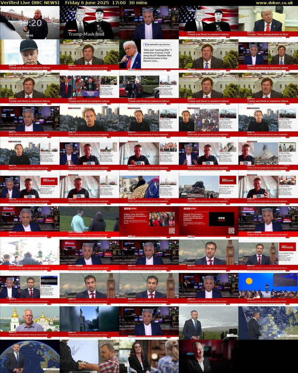 Verified Live (BBC NEWS) Friday 6 June 2025 17:00 - 17:30