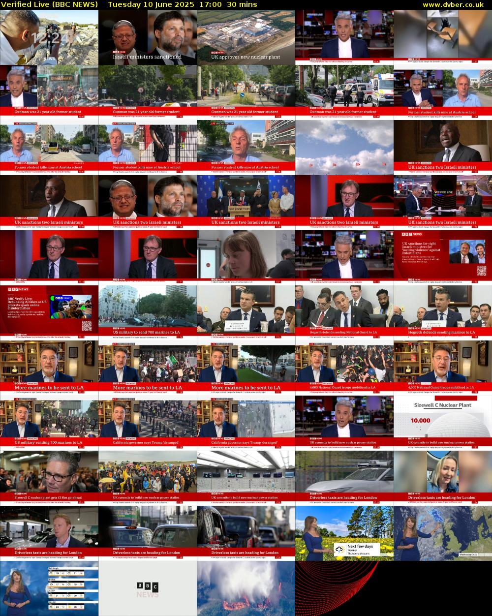 Verified Live (BBC NEWS) Tuesday 10 June 2025 17:00 - 17:30