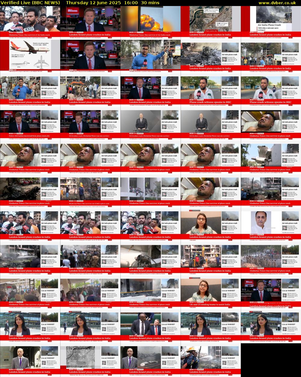 Verified Live (BBC NEWS) Thursday 12 June 2025 16:00 - 16:30