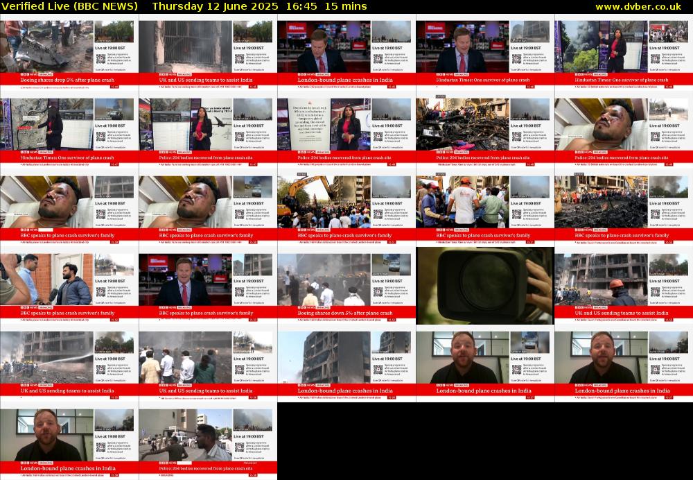 Verified Live (BBC NEWS) Thursday 12 June 2025 16:45 - 17:00