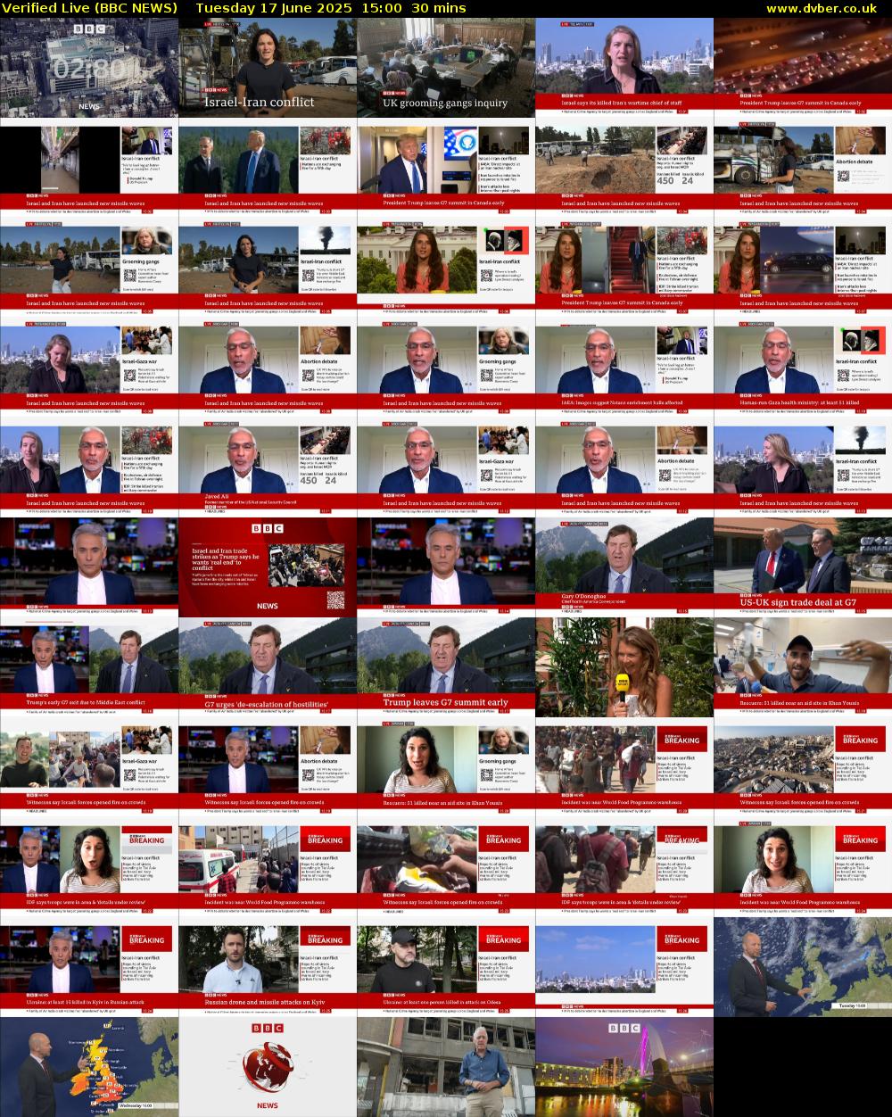 Verified Live (BBC NEWS) Tuesday 17 June 2025 15:00 - 15:30