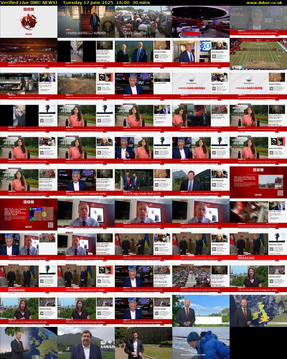 Verified Live (BBC NEWS) Tuesday 17 June 2025 16:00 - 16:30