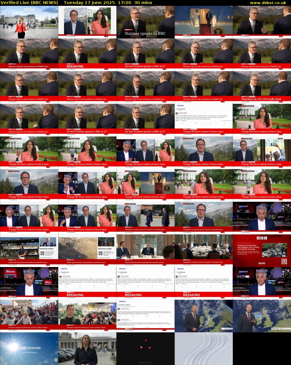 Verified Live (BBC NEWS) Tuesday 17 June 2025 17:00 - 17:30