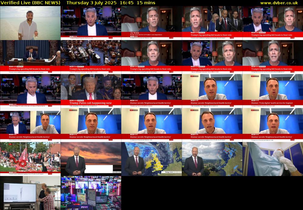 Verified Live (BBC NEWS) Thursday 3 July 2025 16:45 - 17:00