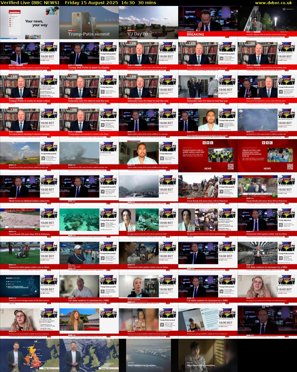 Verified Live (BBC NEWS) Friday 15 August 2025 16:30 - 17:00