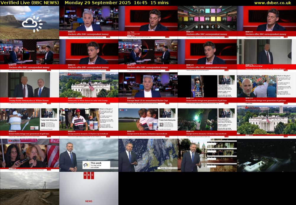 Verified Live (BBC NEWS) Monday 29 September 2025 16:45 - 17:00